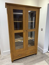 Marks And Spencer Oak Display Cabinet