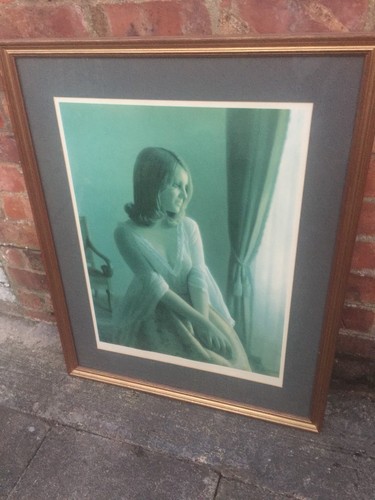 Vintage retro print - retro, lady