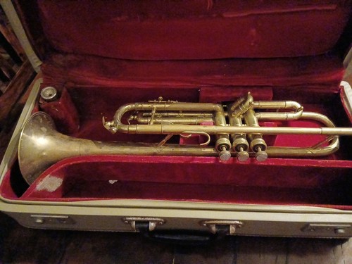 Vintage cornet trumpet in - cornet,
