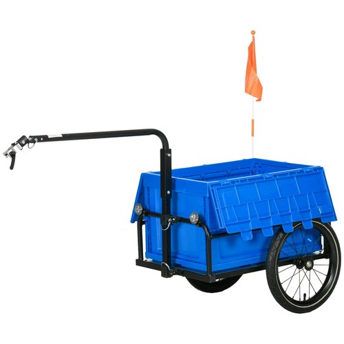 Homcom bicycle trailer - trailer, with