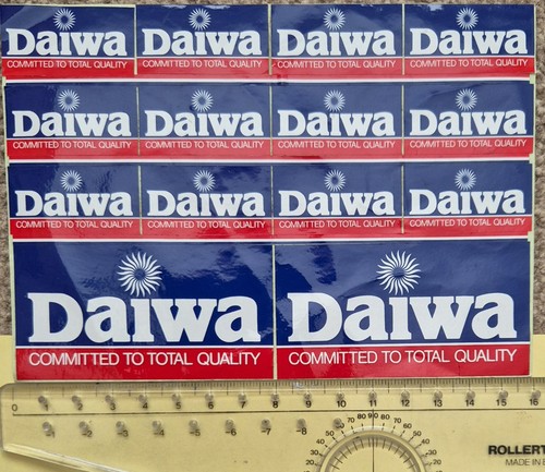 14x vintage daiwa stickers - 14x,