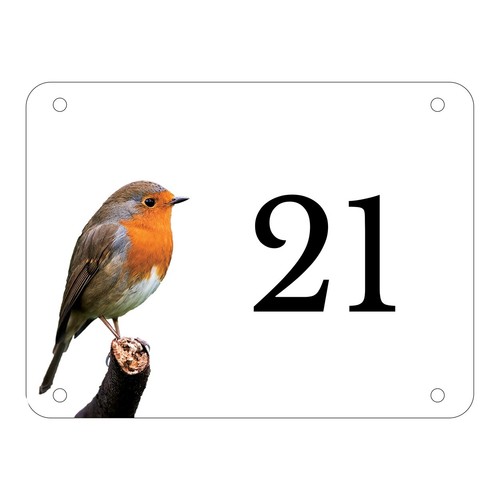 Personalised aluminium robin - personalised,