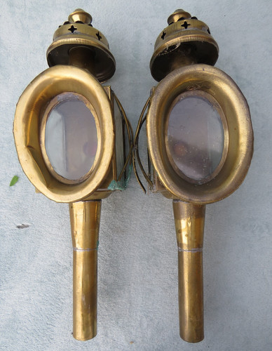 Matching pair vintage brass - matching,