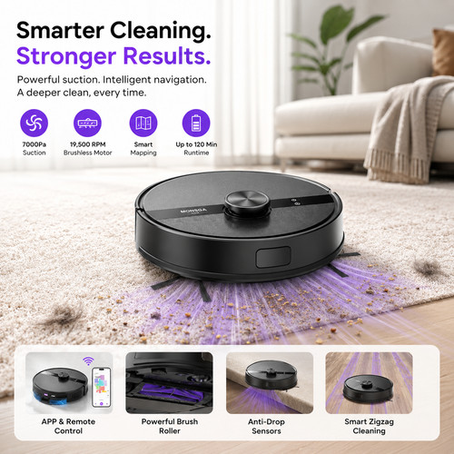 Monsga ms1 robot vacuum - vacuum, mop