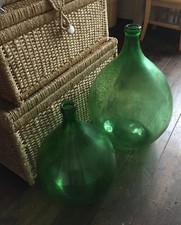 Large Vintage Glass Carboy Bottle Garden Terrarium Planter Huge Antique