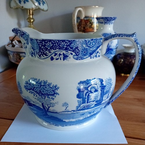 Very large blue - &white, spode