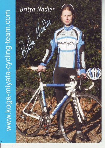 Cycling card britta - card,