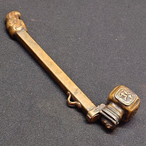 Antique japanese metal yatate - japanese,