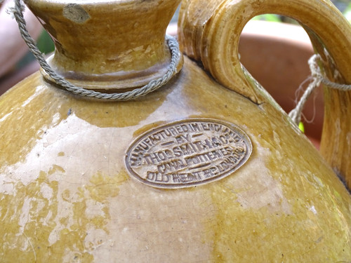 Antique stoneware flagon - antique,