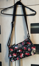 Cath Kidston Brown Floral Crossbody / Shoulder Bag Adjustable Strap. Pocket. VGC