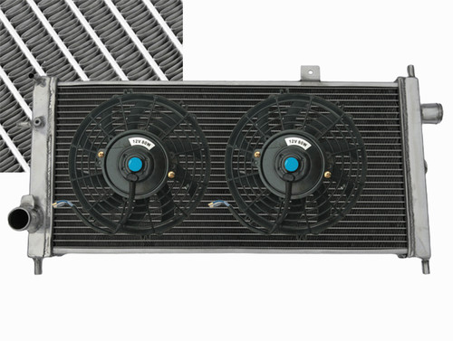Alu radiator fan for opel - radiator+fan,