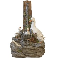 Serenity Duck Pond Garden Water Feature Cascade Self Contained 60cm Ornament NEW