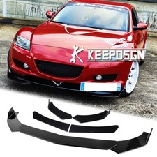 For Mazda RX-8 Mazda 3 6 Gloss Front Bumper Lip Spoiler Splitter Adjustable Wing