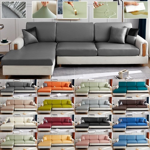 Leather sofa seat cover - leather,