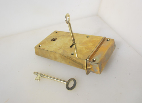 Brass door rim lock - rim,