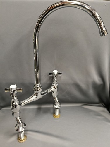 Chrome bridge mixer taps - chrome,