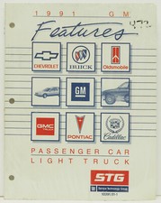 OEM 1991 GMC Passenger Car / Light Truck Features STG Manual