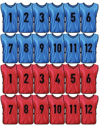 Numbered training bibs 12 - training, (12