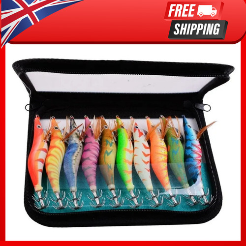 10pc luminous squid jig hook - 10pc,