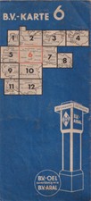 B.V. Aral Map 6 Road Map Germany Map Car Travel Vintage
