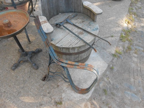 Pair antique wrought iron - of,