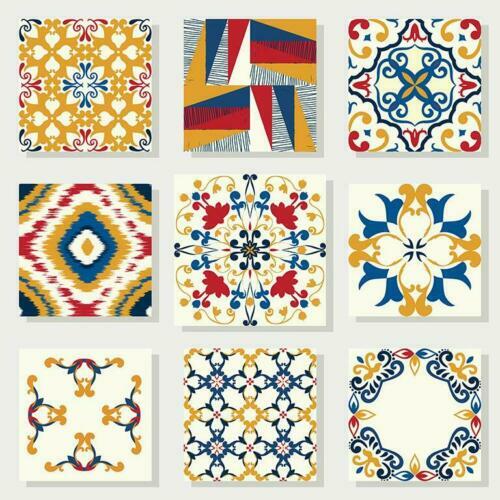 Moroccan vinyl tiles stickers - moroccan,