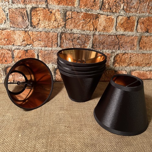 Black lamp shades with gold - lamp,