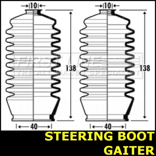 Steering boot gaiter - boot, fits