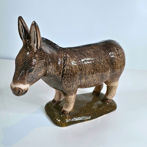 Quail ceramics donkey figurine - quail,