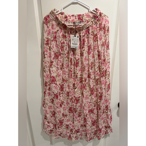Zara floral crinkle maxi - floral,
