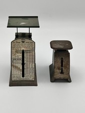 Antique Postal Scales Lot 2 Weights Vintage