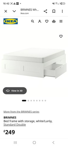 Ikea brimnes bed frame with - ikea,