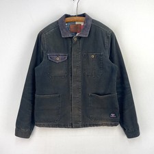 Barbour Steve McQueen Trucker Jacket Mens Medium Denim Blue Utility Biker Chore