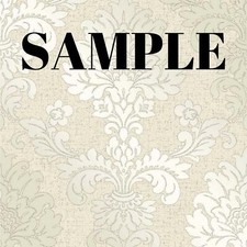 Cream Gold Glitter Damask