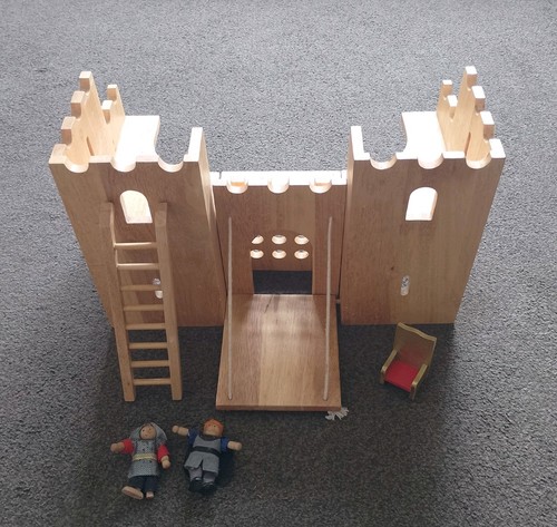 Vintage wooden medieval castle - wooden,