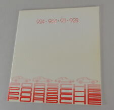 Brochure Porsche 924 + Turbo /