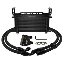 19 Row Engine Oil Cooler Kit For Chevrolet LS1 LS2 LS3 Camaro Firebird GM Black