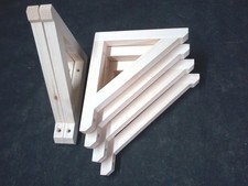 wooden shelf brackets  one pair shelf supports