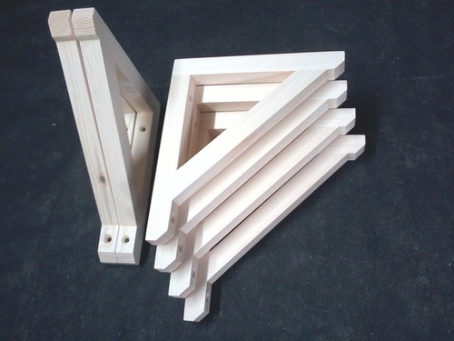 Wooden shelf brackets - brackets,