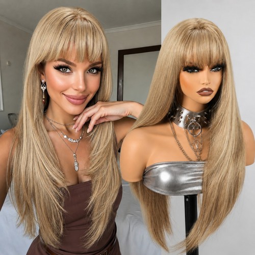 Blonde synthetic hair long - hair,
