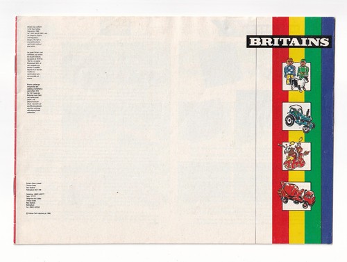 Britains catalogue 1988 mint - 1988,