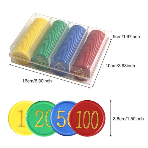 160pcs plastic poker chips - .160pcs,