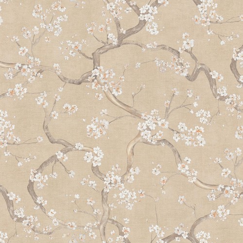 Natural floral wallpaper - natural,