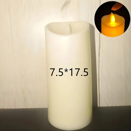 Led flameless pillar candle - flameless,