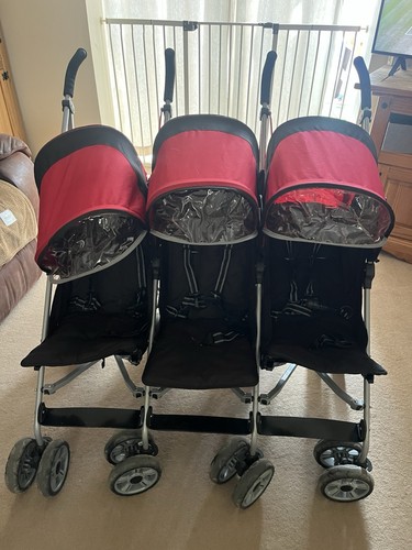 Triple pushchair buggy kids - triple,