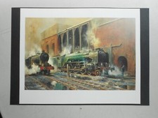 RAILWAY PRINT - FOXHUNTER AT COPLEY HILL  BY ARTIST ALAN FEARNLEY