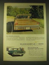 1960 Oldsmobile Super 88 Holiday SceniCoupe car Ad - New satisfaction