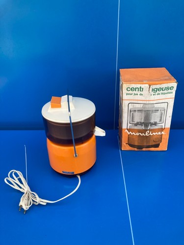 Vintage orange moulinex juicer - orange,