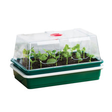 Garland One Top Electric Propagator Compact Heated Seed Starter Tray Vented Dome