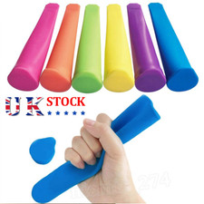 1-30× Silicone Ice Cream Pole Mold Lollies Maker Push Up Lolly Mould Summer Kids